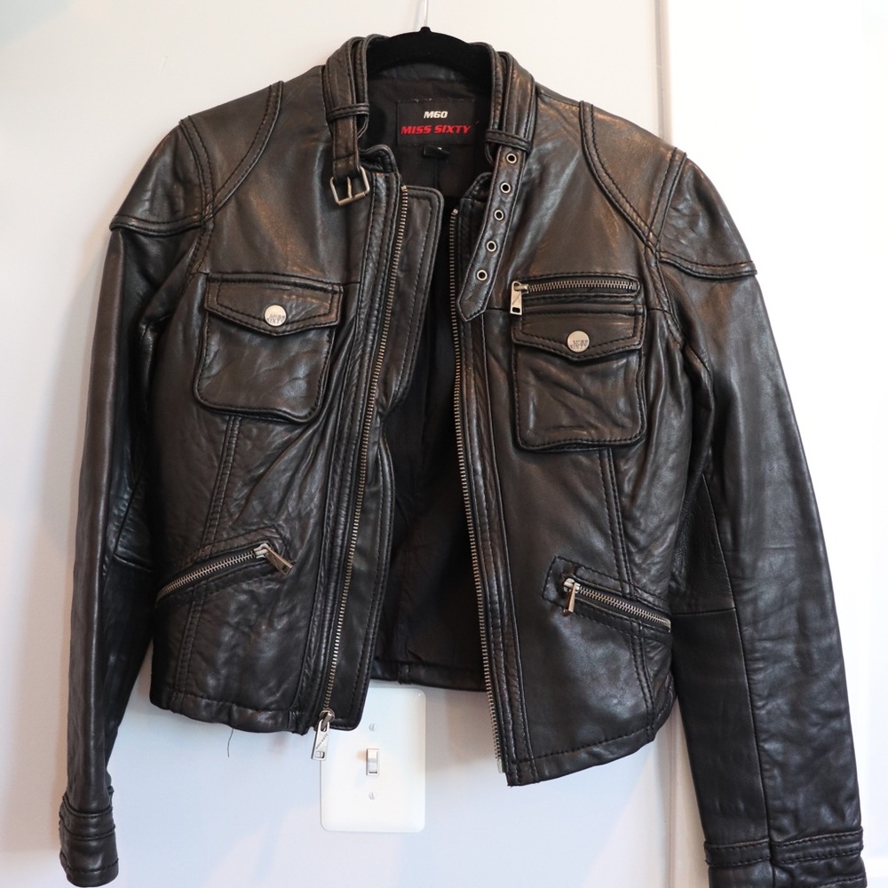 Miss Sixty Leather Jacket - Picture 2 of 5